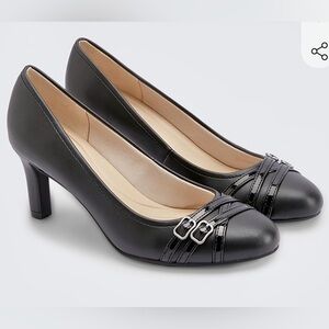 Life Stride Velocity with Memory Foam Mickie Pumps, Navy  BLUE Heels, Size 8.5M